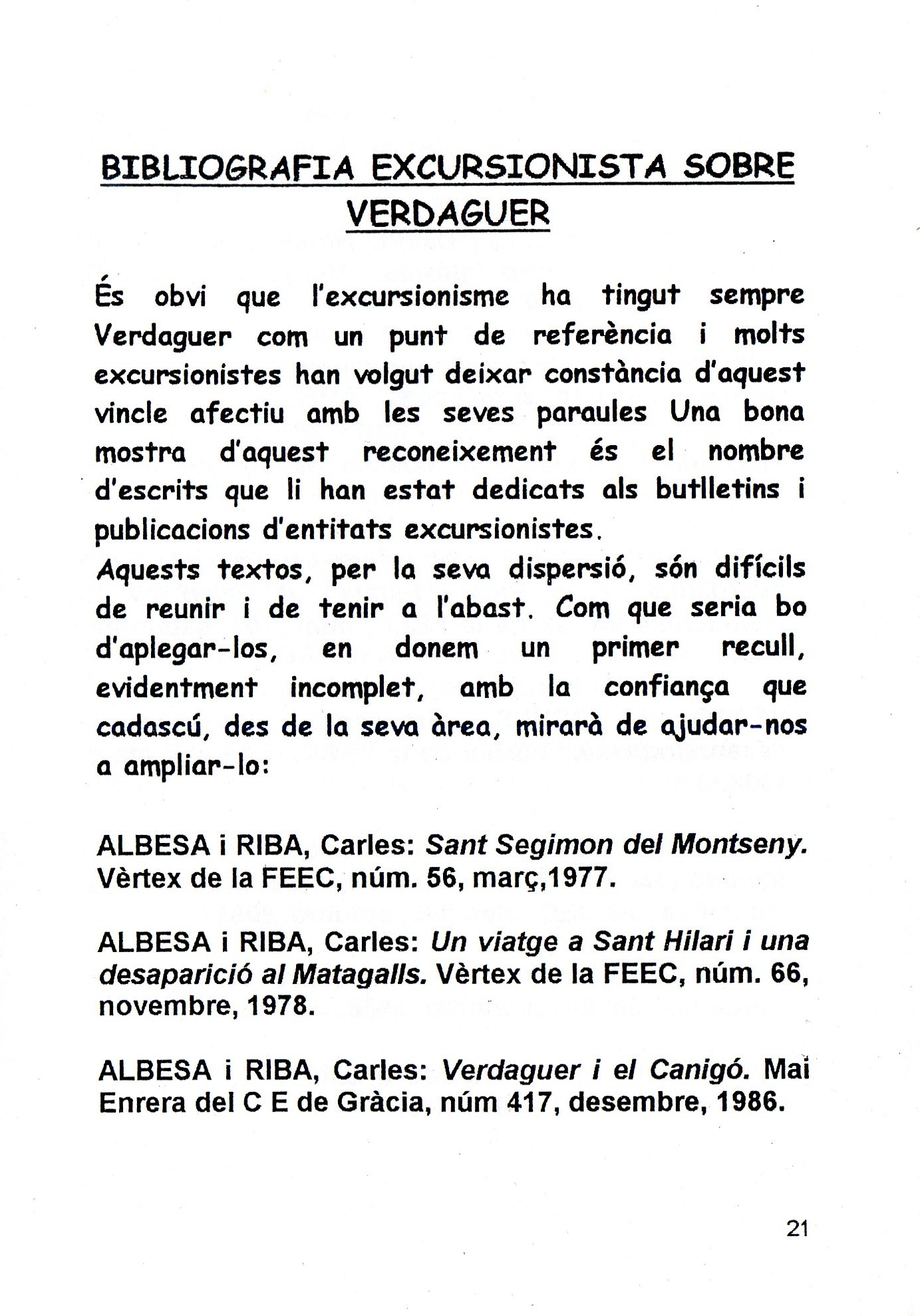 Diada de Verdaguer excursionista : Vil-la Joana - Vallvidrera : 28 de març de 2004 - Miniatura 2